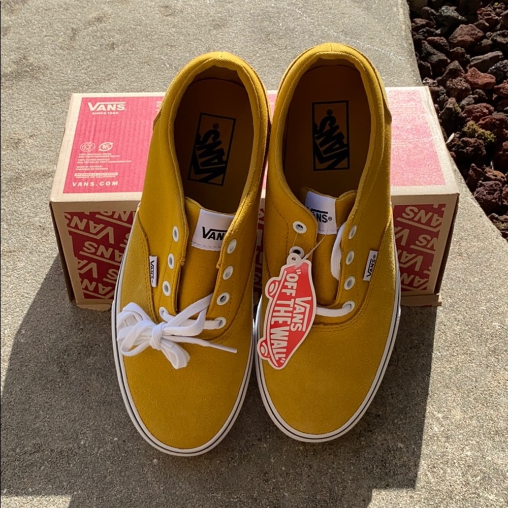 SOLD vans doheny mustard yel pigskin suede sneaker - Picture 5 of 10